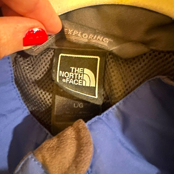 Men's Vintage Y2K The North Face Blue Gray Mesh Lined Hydrenalite Jacket Large - Picture 5 of 10